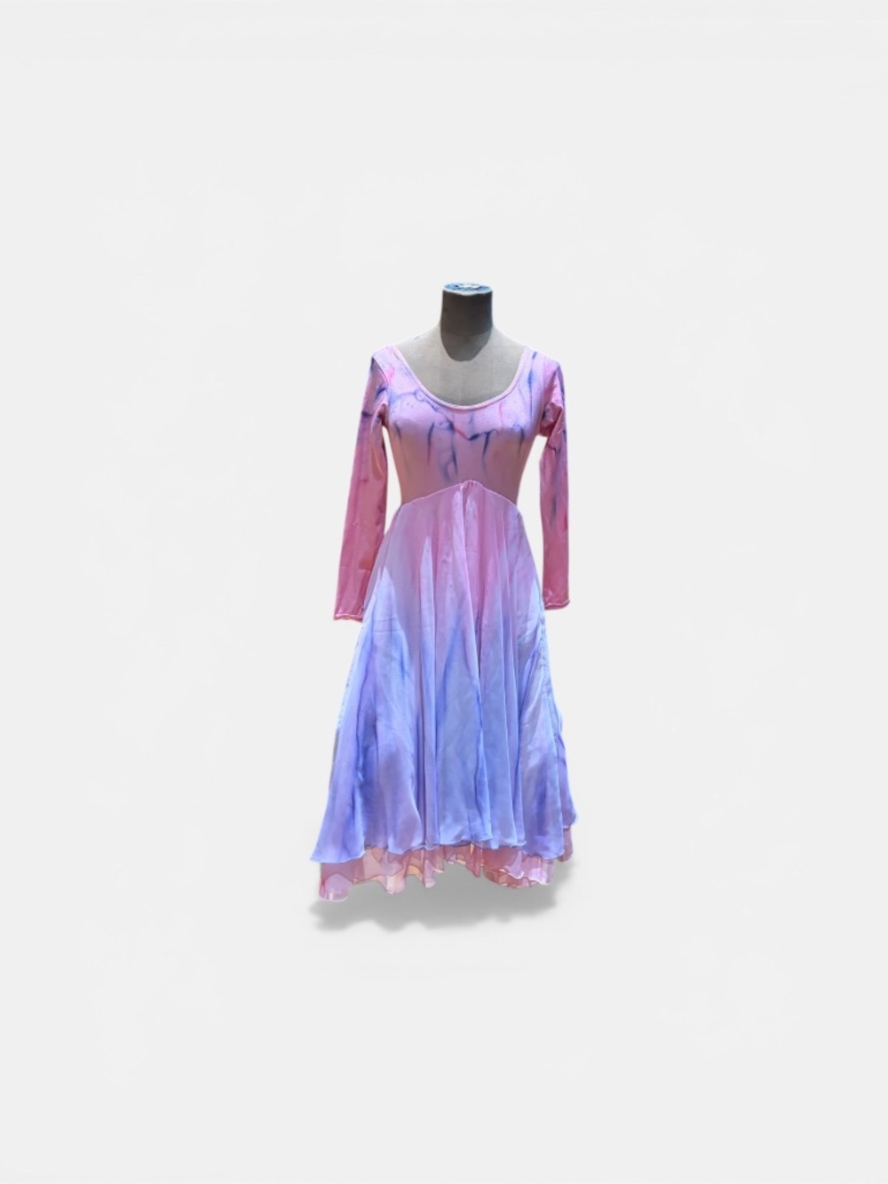 🌸 Joanne McMillan PINK Watercolor Dance Costume – Long Sleeve 🌸 - Picture 4 of 9